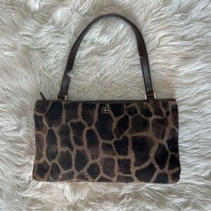 Kate Spade 90s Giraffe Faux-Fur Shoulder Bag Camel/Tan & Brown 🦒♠️